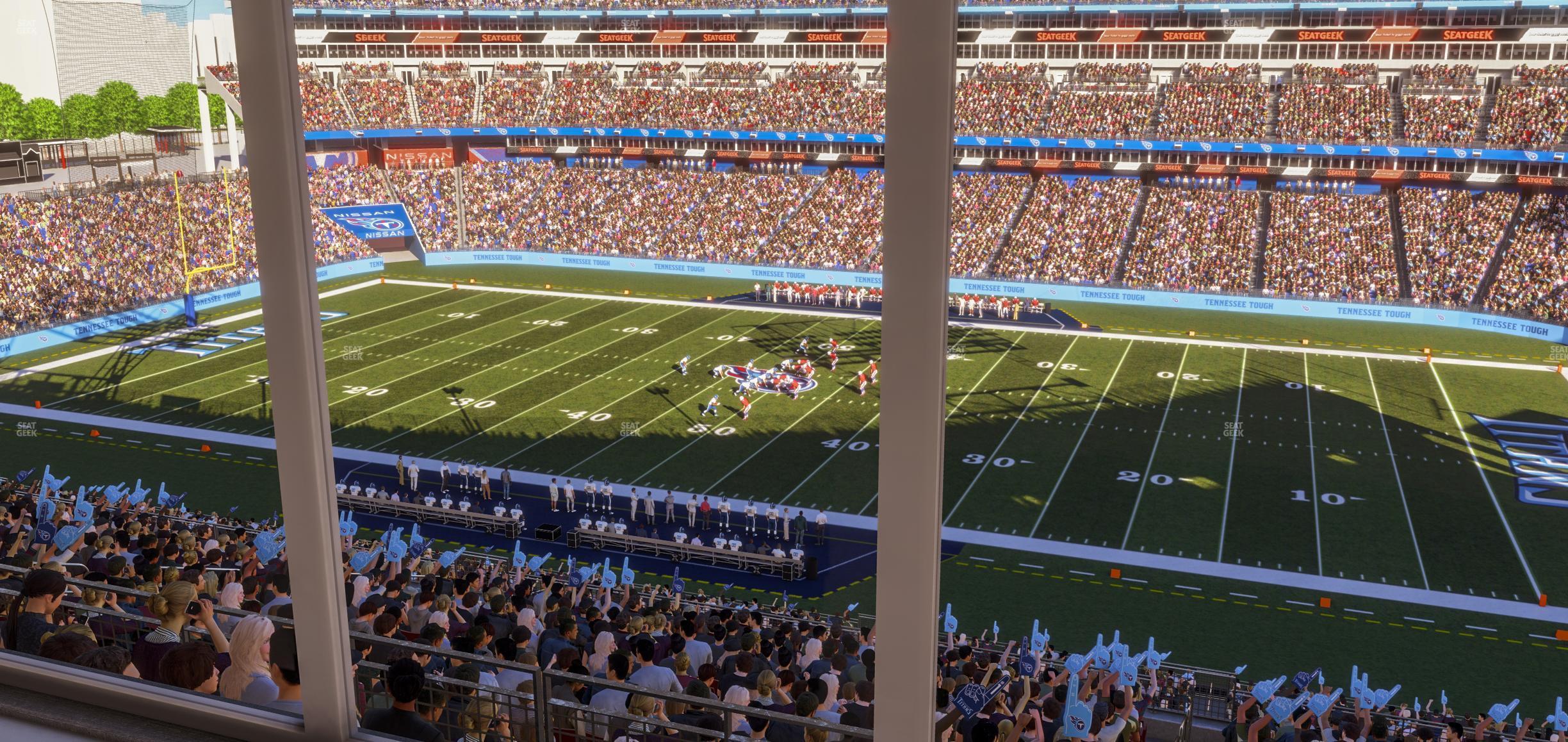 Seating view for Nissan Stadium Section Suite 563 W