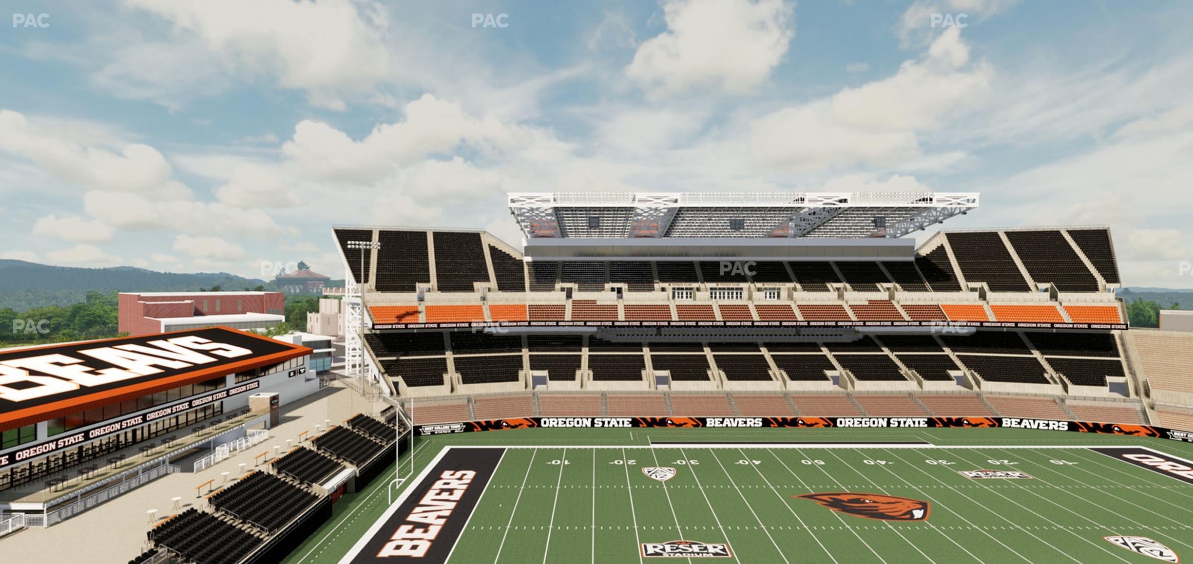 Seating view for Reser Stadium Section 335