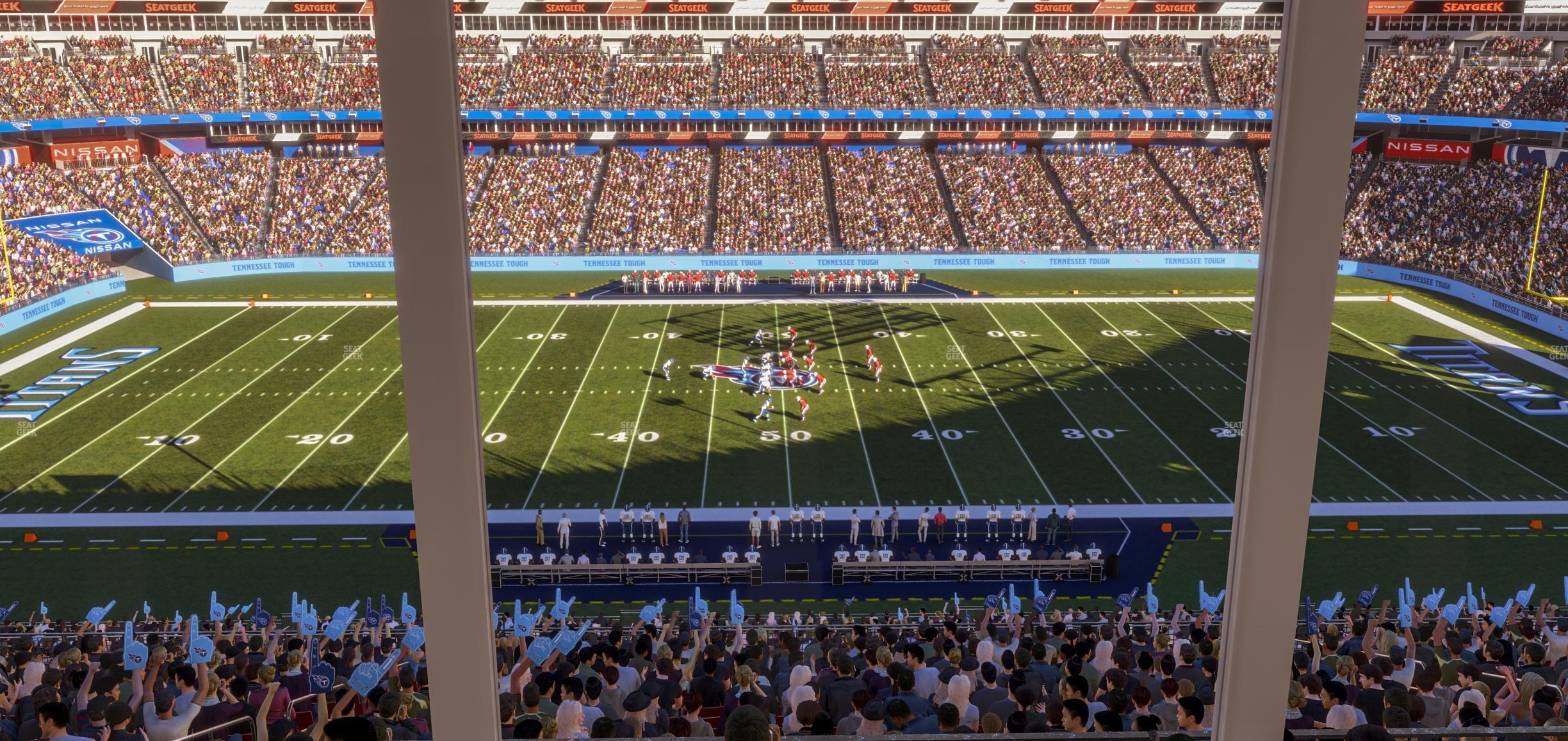 Seating view for Nissan Stadium Section Suite 571 W