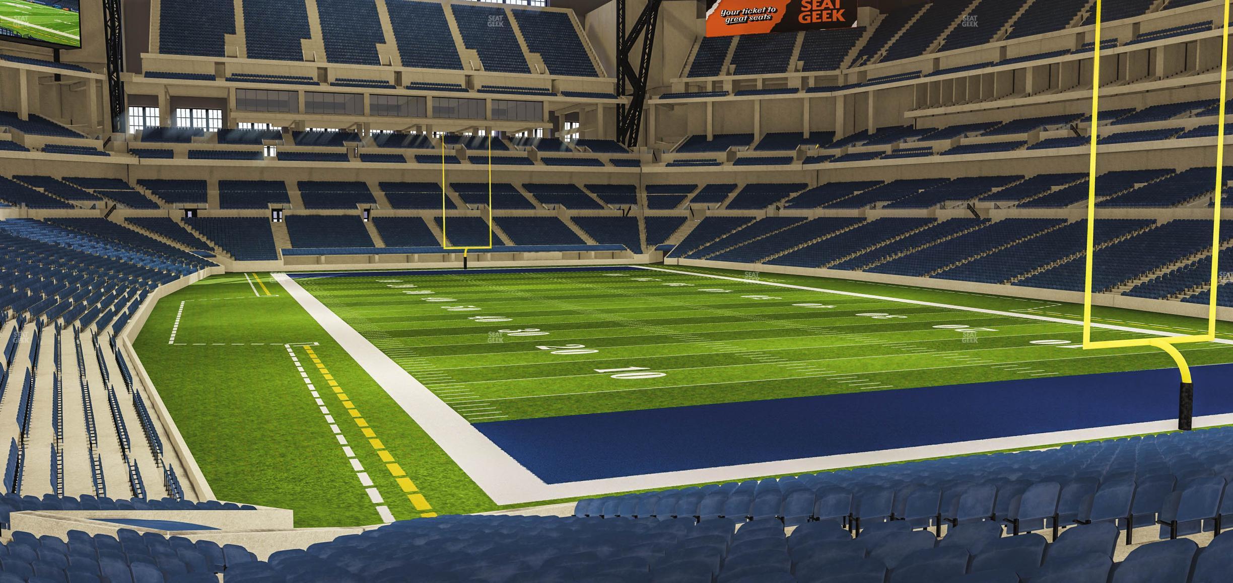 Seating view for Lucas Oil Stadium Section 103