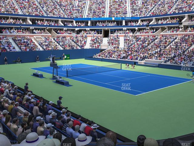 Seating view for Arthur Ashe Stadium Section 63