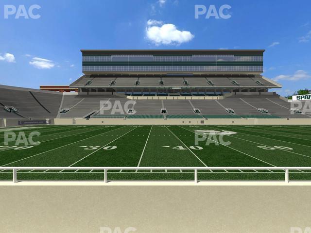 Seating view for Spartan Stadium (Michigan) Section Sideline Club 9