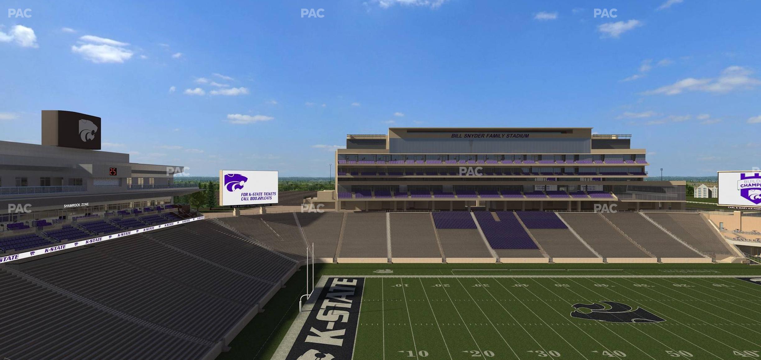 Seating view for Bill Snyder Family Stadium Section 422