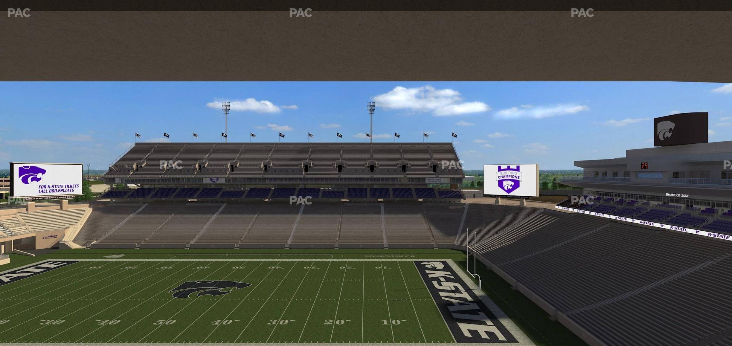 Seating view for Bill Snyder Family Stadium Section Loge 328