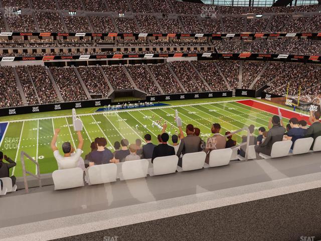 Seating view for Allegiant Stadium Section West Suite 2058