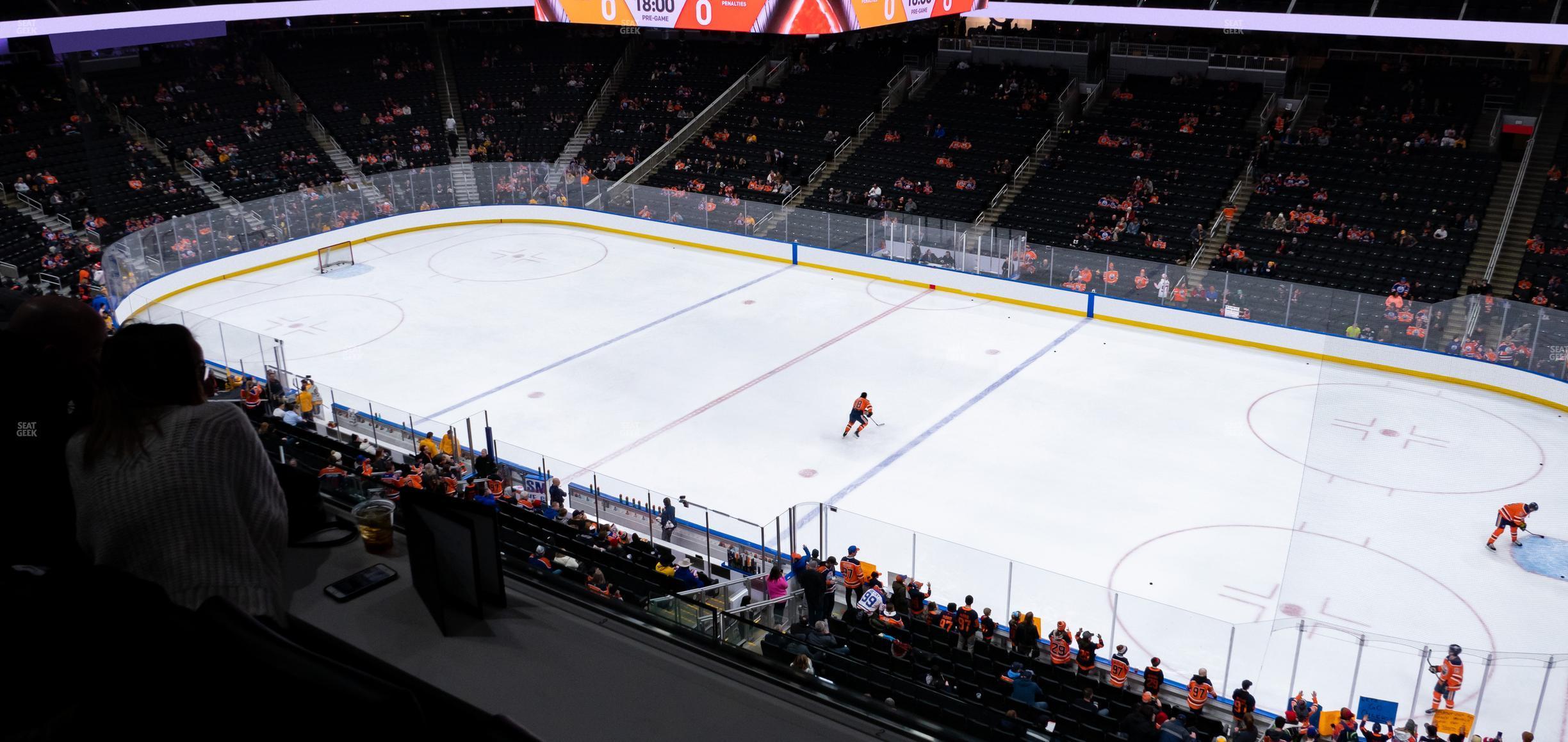 Seating view for Rogers Place Section Loge 5