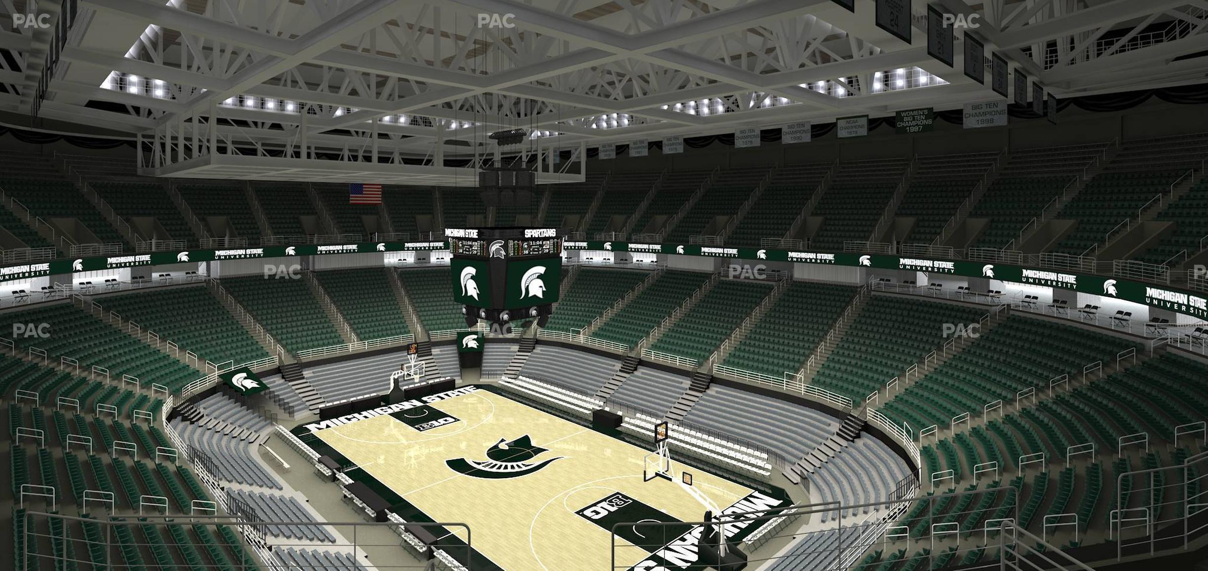 Seating view for Jack Breslin Student Events Center Section 204