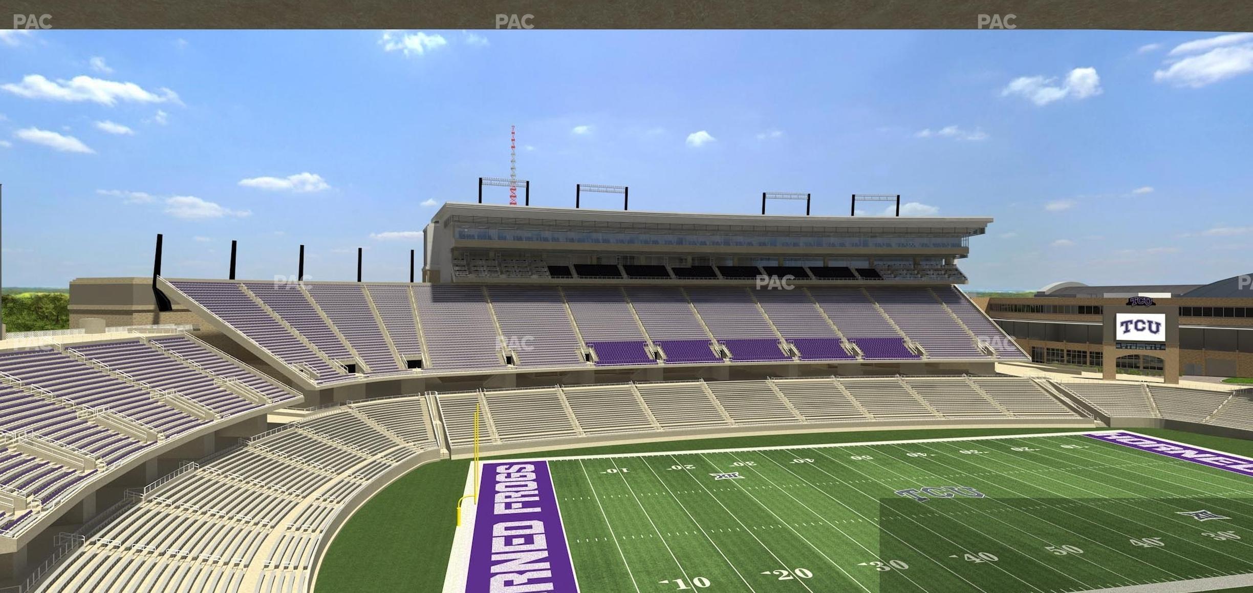 Seating view for Amon G Carter Stadium Section Champions Suite 17