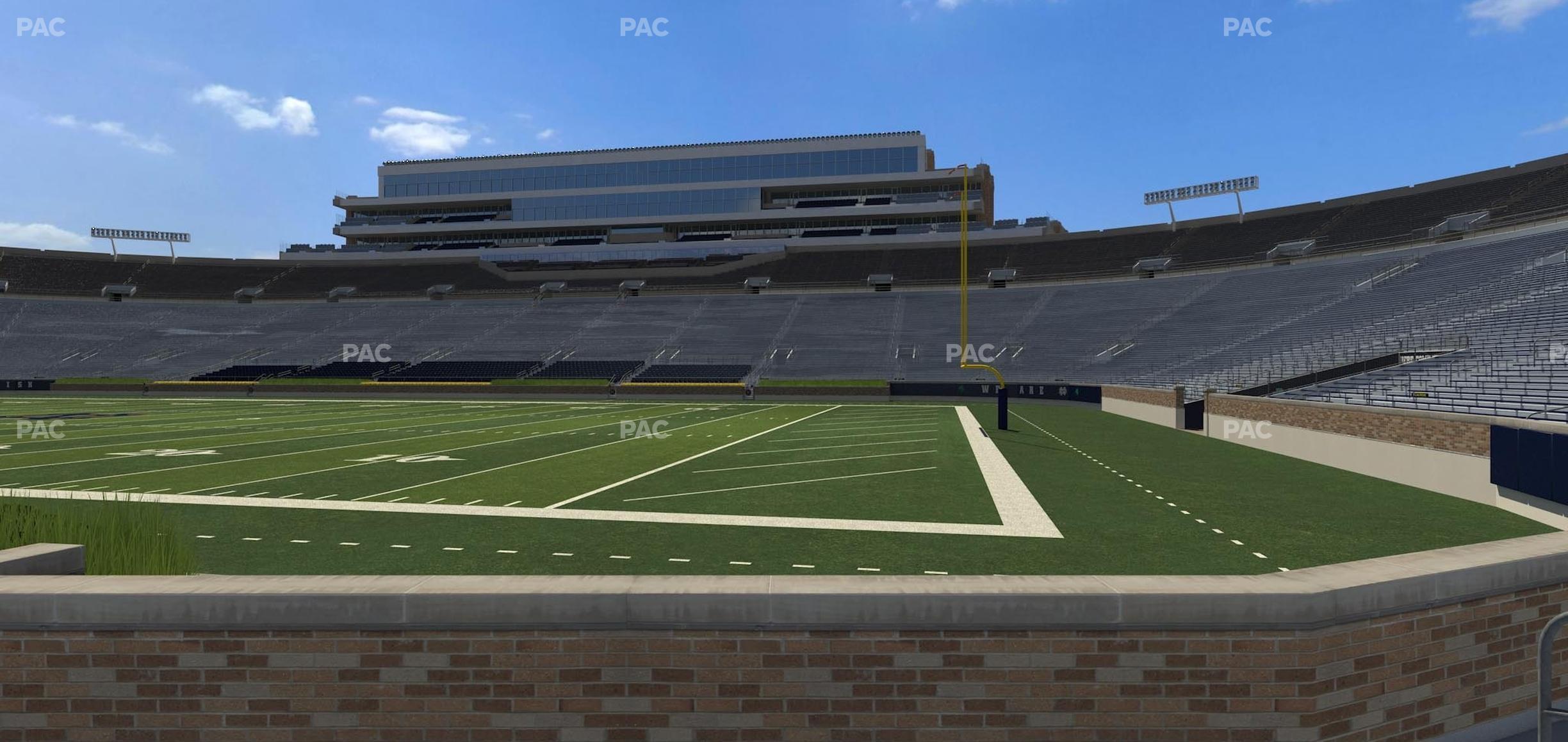 Seating view for Notre Dame Stadium Section 6