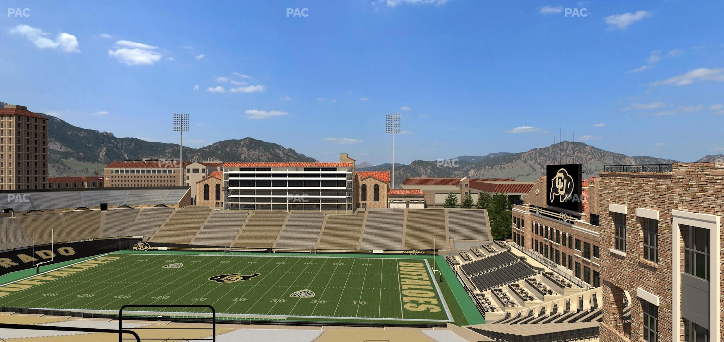 Seating view for Folsom Field Section 579