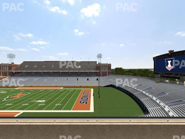 Seating view for Memorial Stadium - IL Section 223