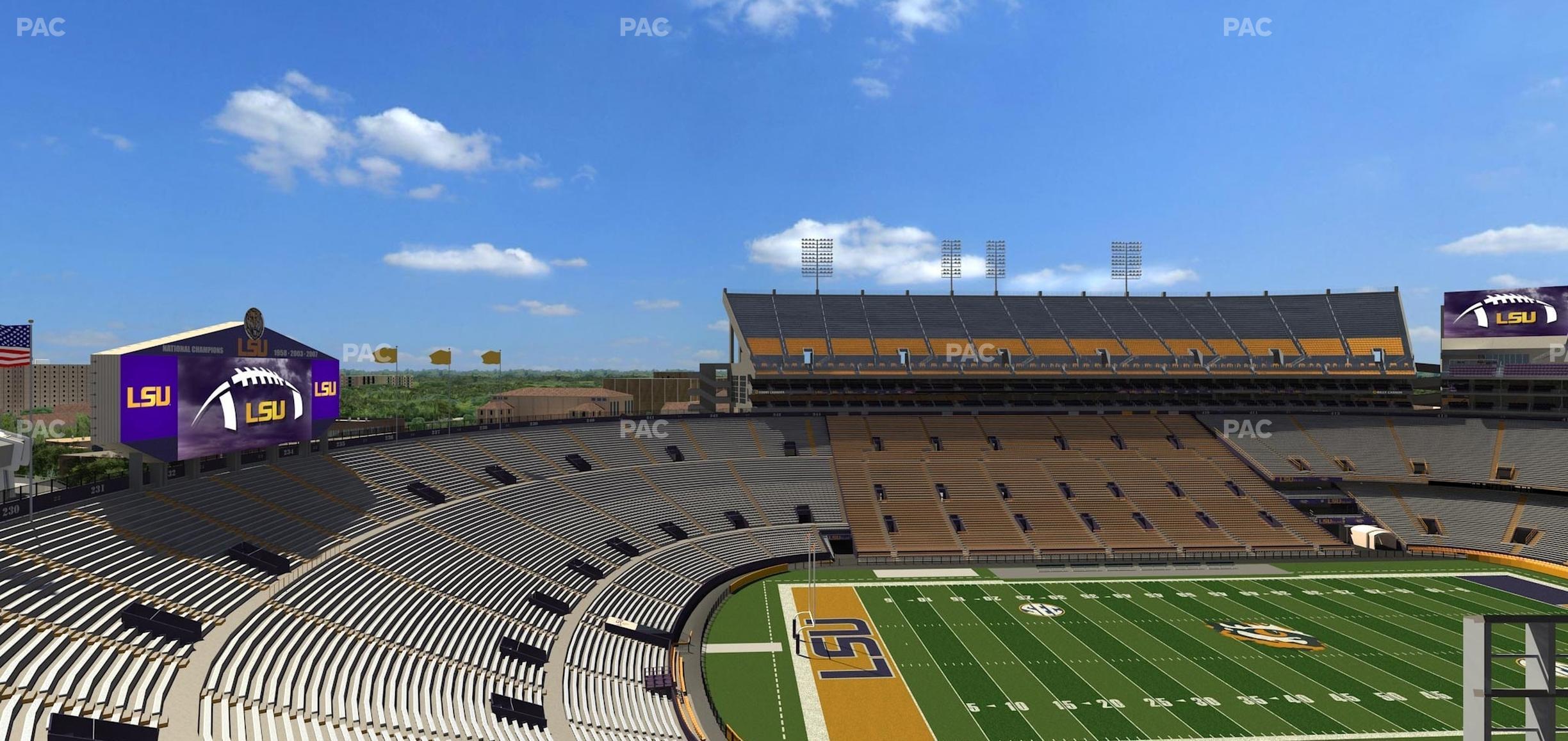 Seating view for Tiger Stadium Section Club 311