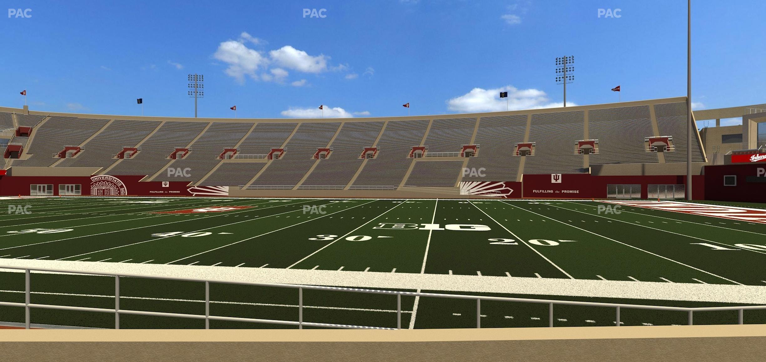 Seating view for Memorial Stadium - Indiana Section 4