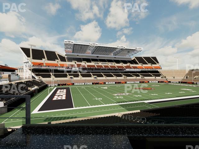 Seating view for Reser Stadium Section West Loge 25