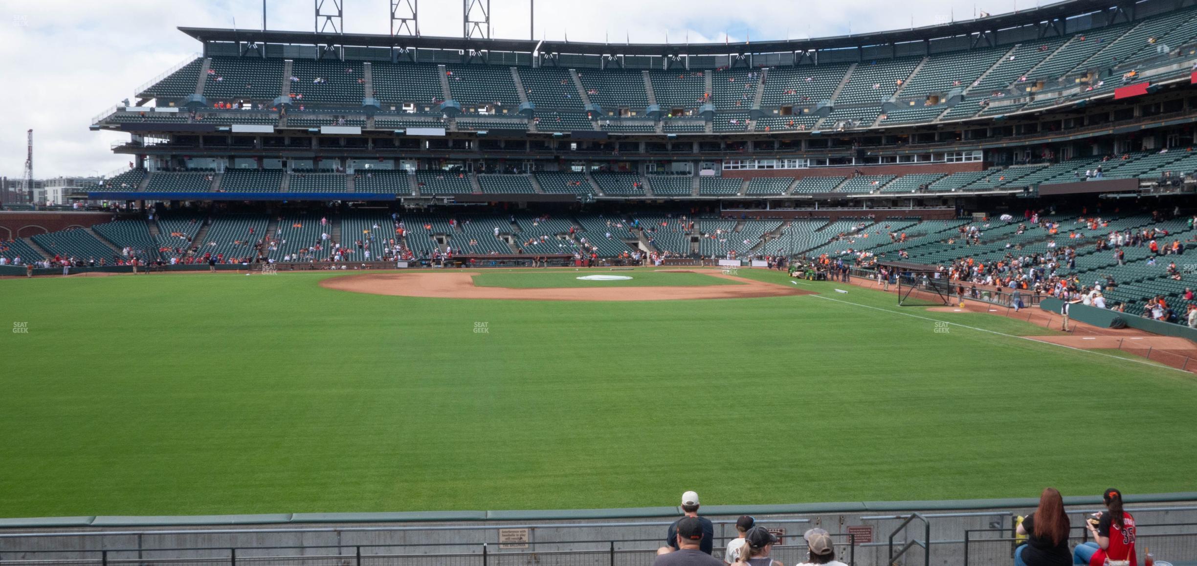 Seating view for Oracle Park Section Bleachers 138