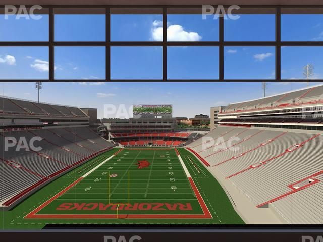 Seating view for Razorback Stadium Section 481