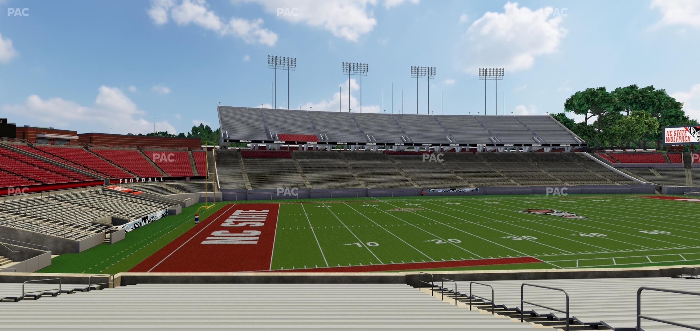 Seating view for Carter-Finley Stadium Section 23