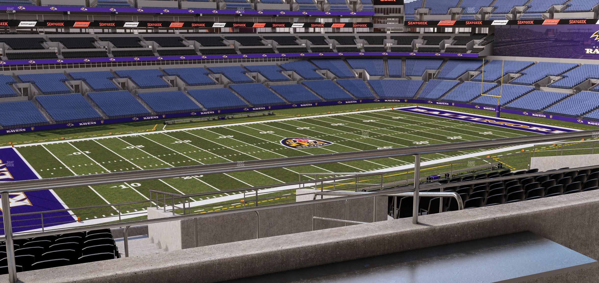 Seating view for M&T Bank Stadium Section Suite 327