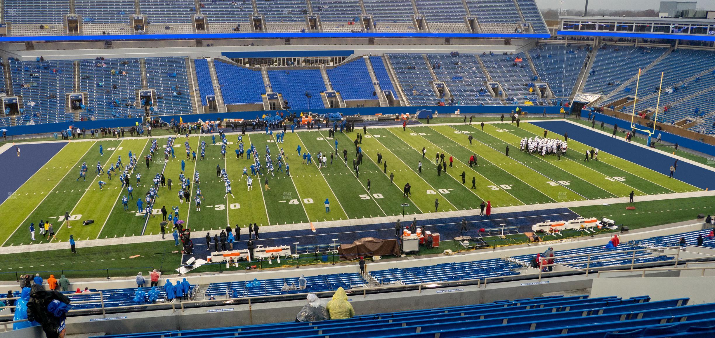 Seating view for Kroger Field Section 205