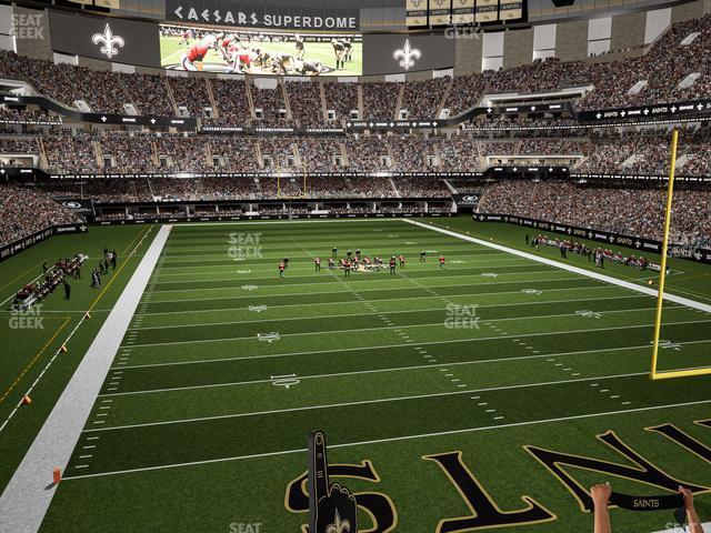 Seating view for Caesars Superdome Section 245