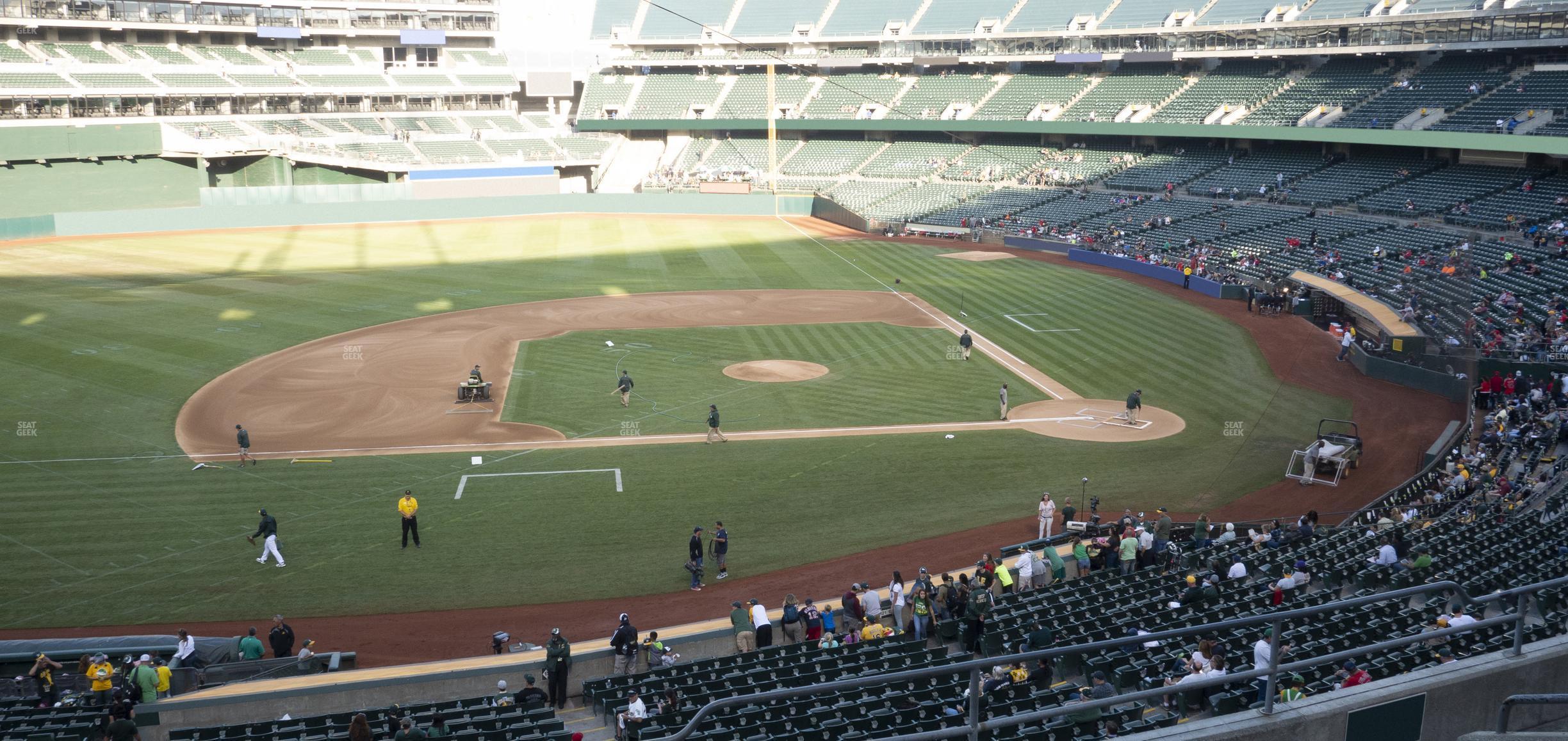 Seating view for Oakland Coliseum Section 222