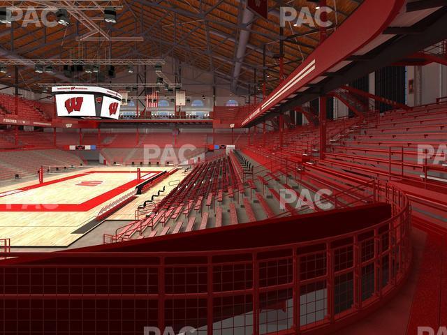 Seating view for Wisconsin Field House Section J