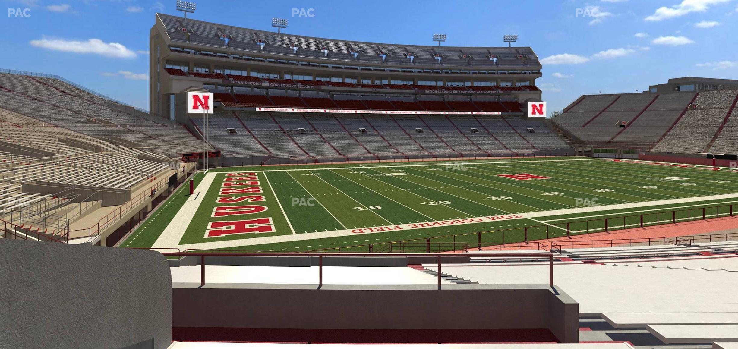 Seating view for Memorial Stadium Nebraska Section 31