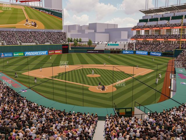 Seating view for Progressive Field Section Suite 140