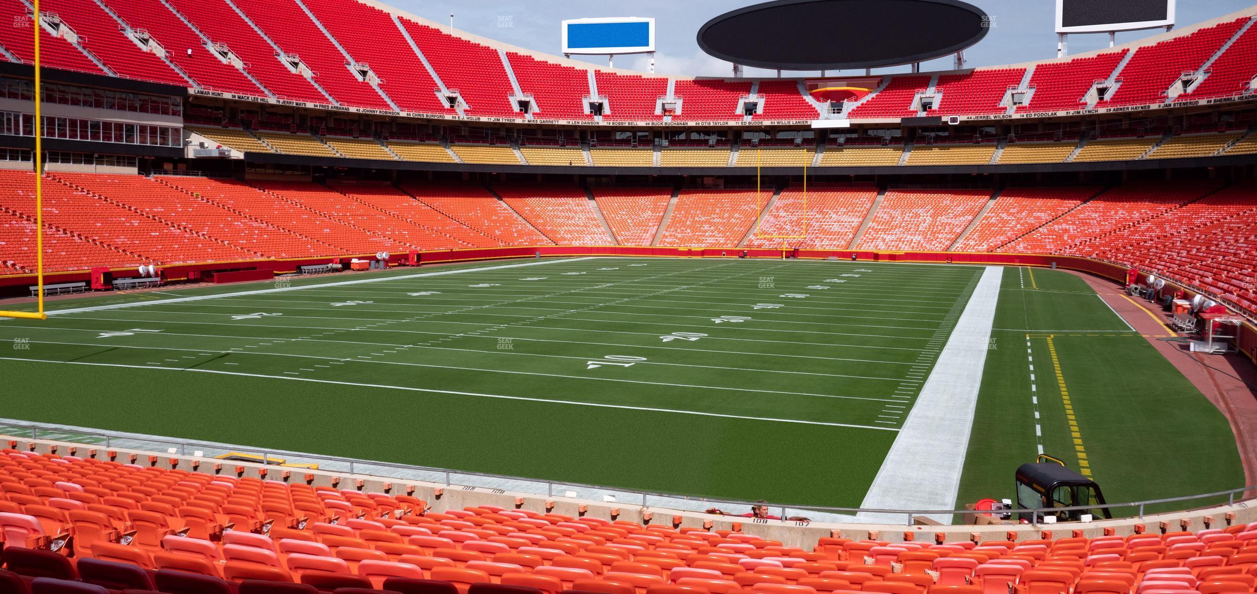 Seating view for GEHA Field at Arrowhead Stadium Section 108