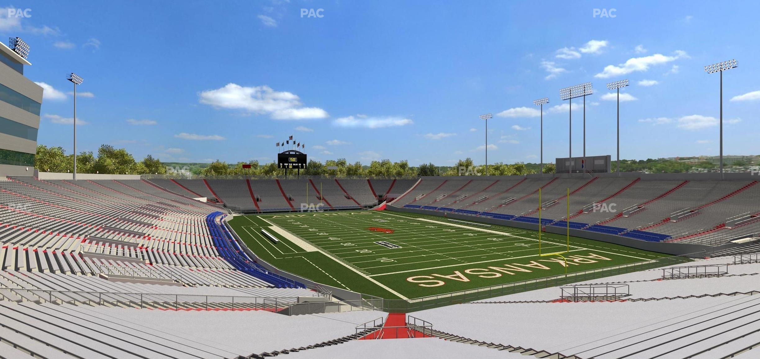 Seating view for War Memorial Stadium (Little Rock) Section 19