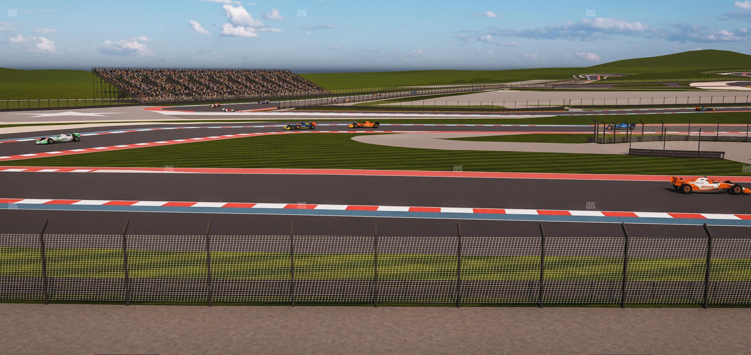 Seating view for Circuit of The Americas Section Turn 15 Grandstand 13