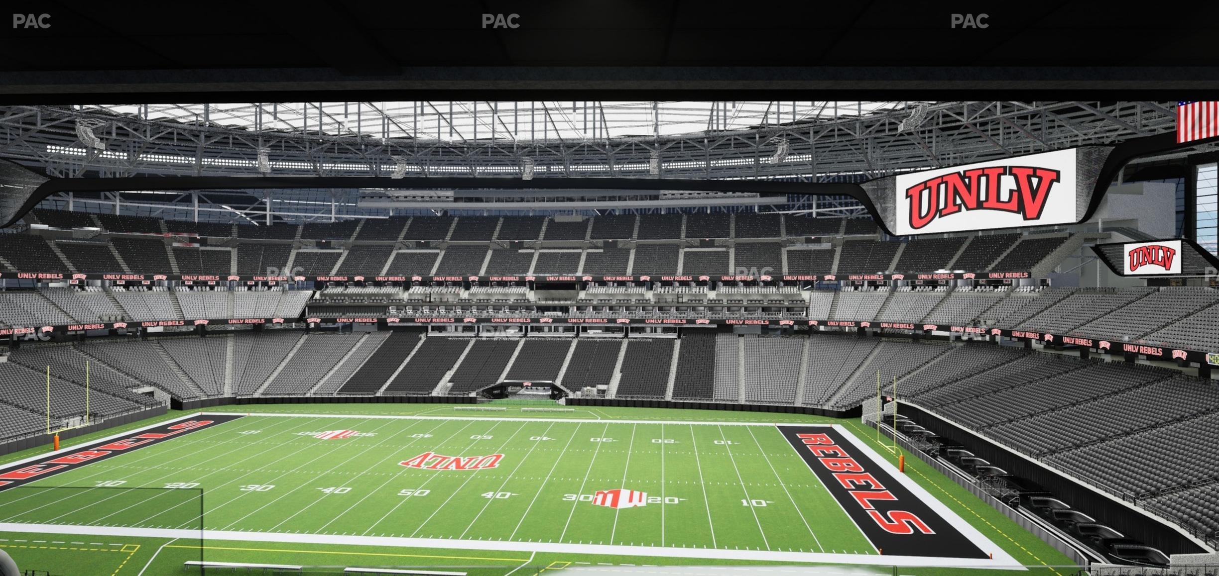 Seating view for Allegiant Stadium Section East Suite 2014