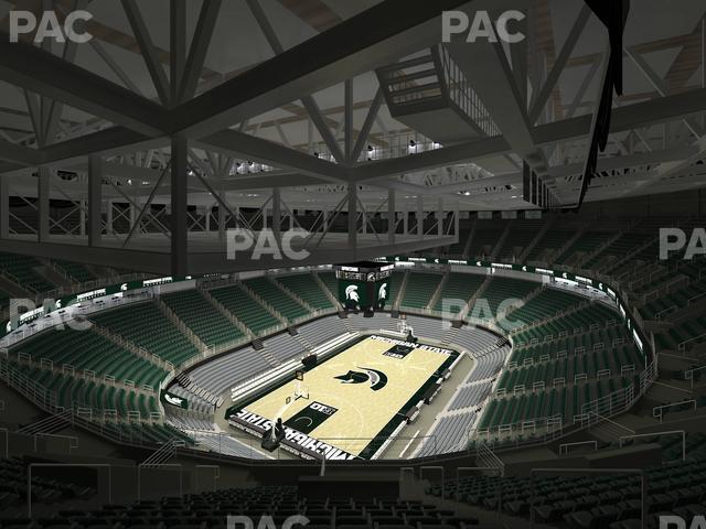 Seating view for Jack Breslin Student Events Center Section Bleachers 215