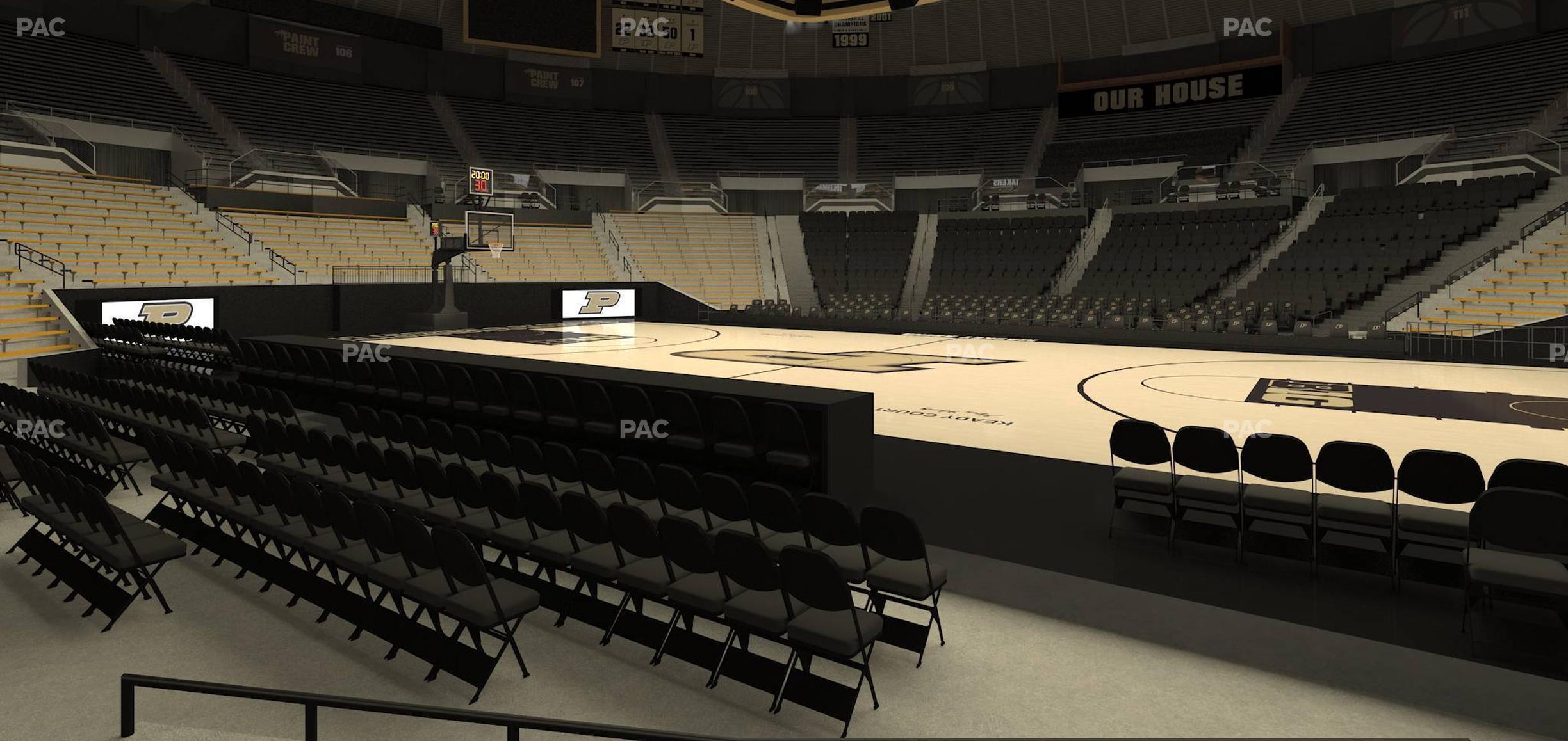 Seating view for Mackey Arena Section Lower 17