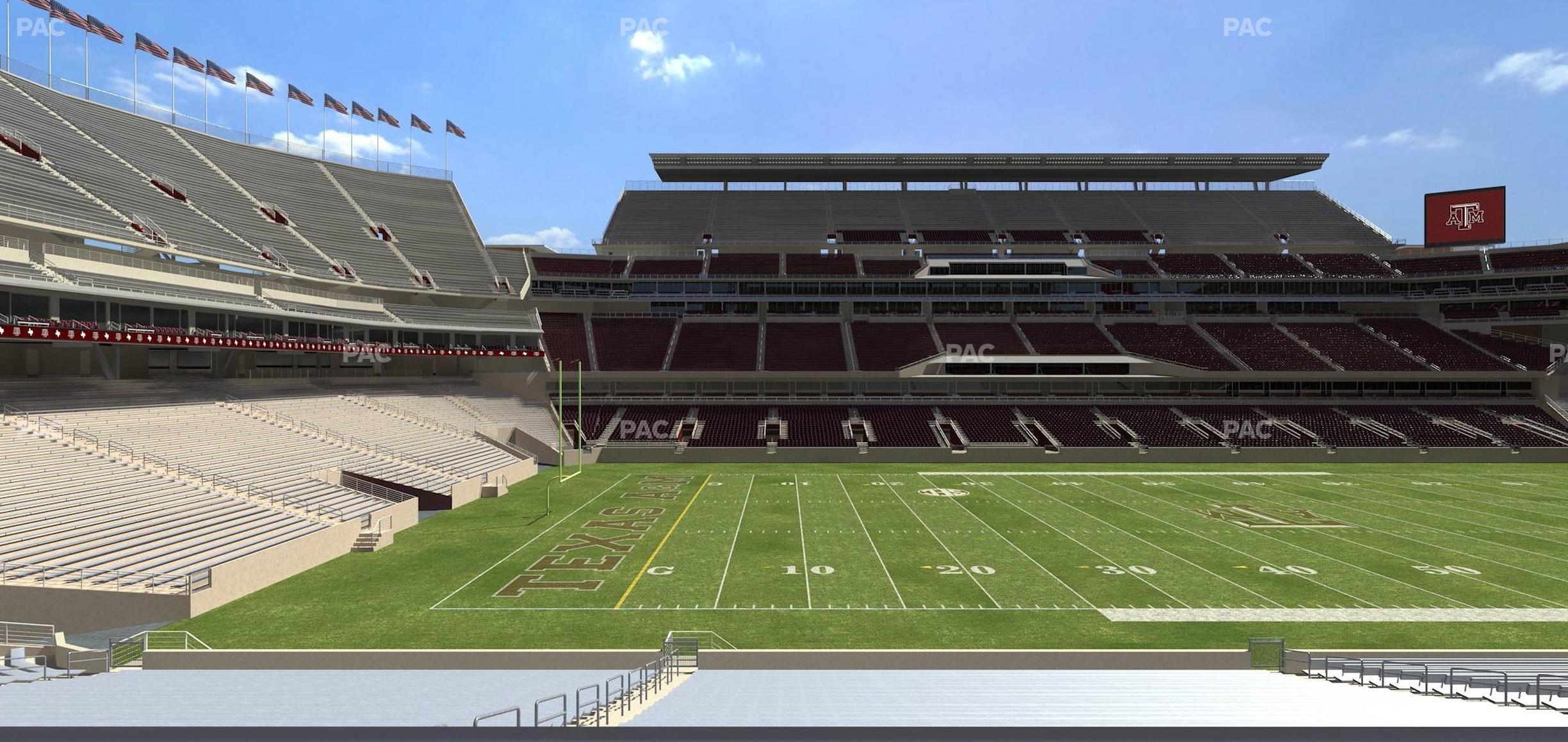 Seating view for Kyle Field Section 127