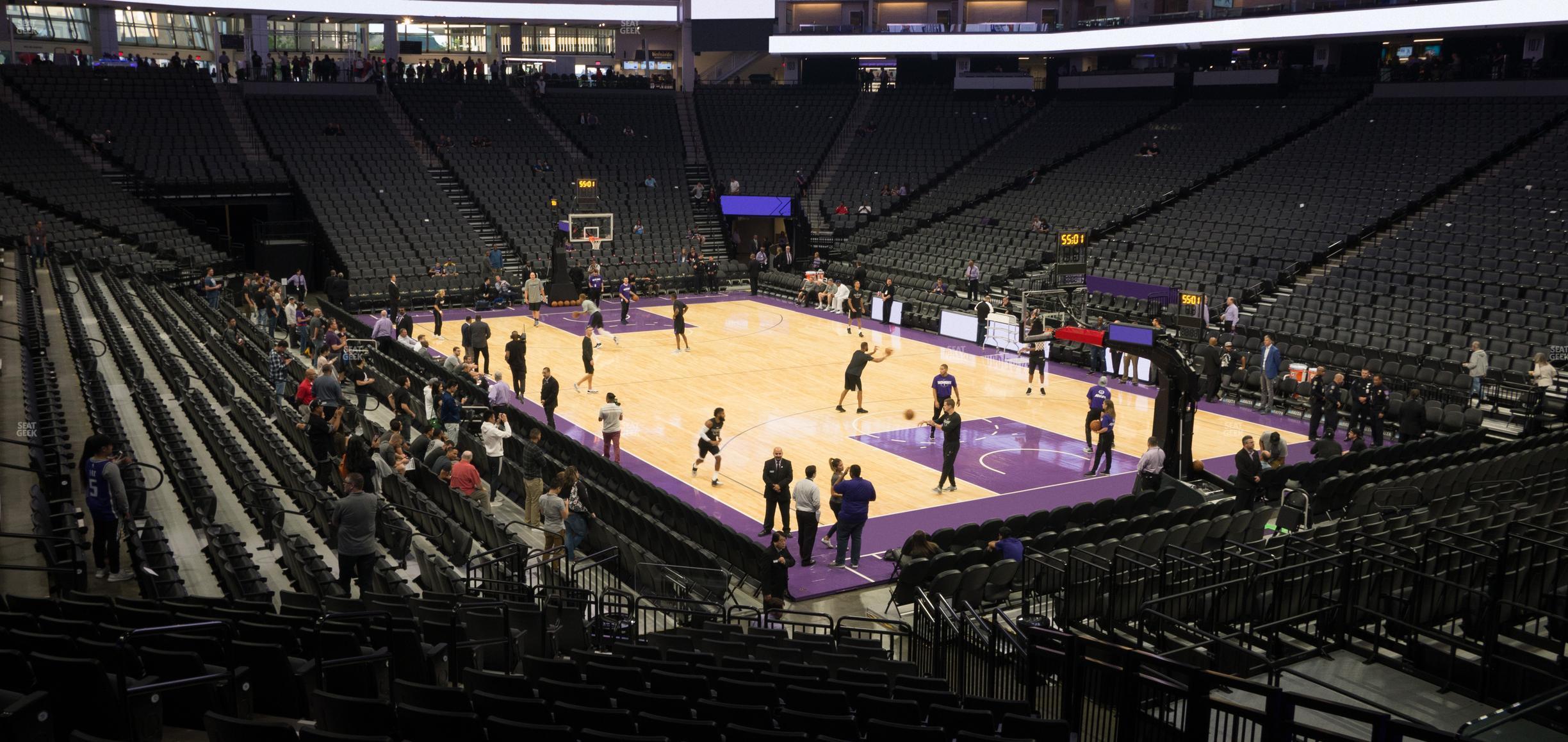 Seating view for Golden 1 Center Section 116