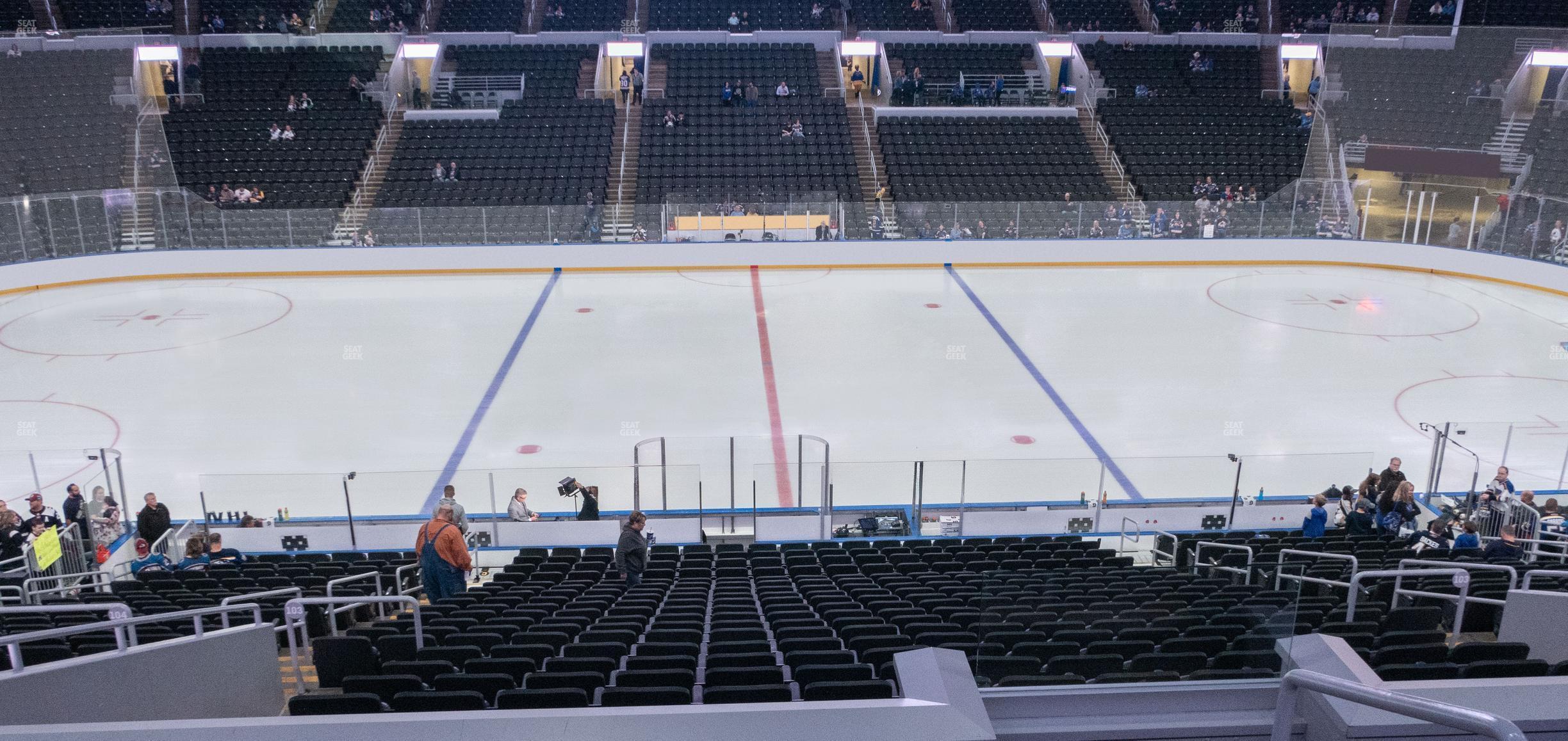 Seating view for Enterprise Center Section 103 Club