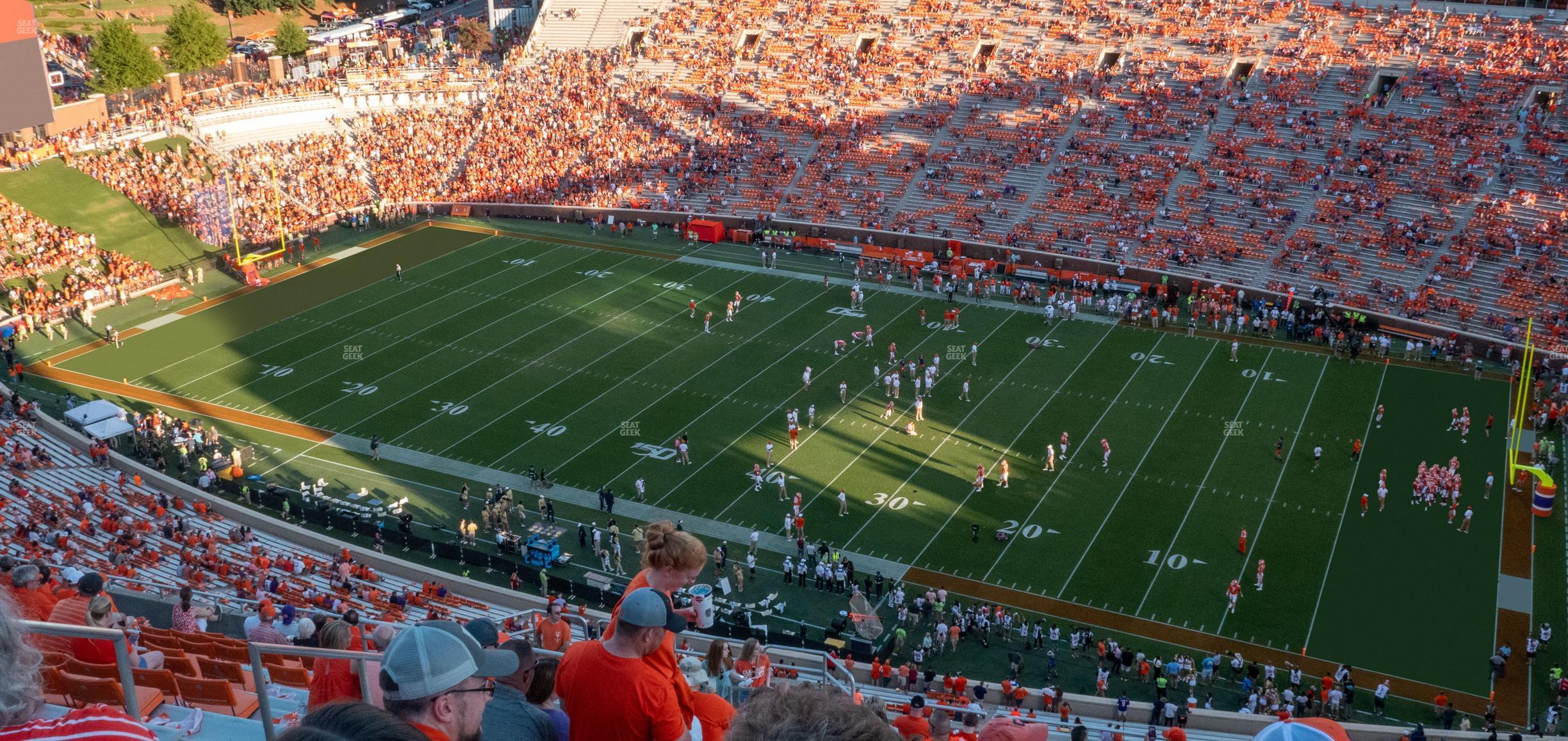 Seating view for Clemson Memorial Stadium Section Tdr