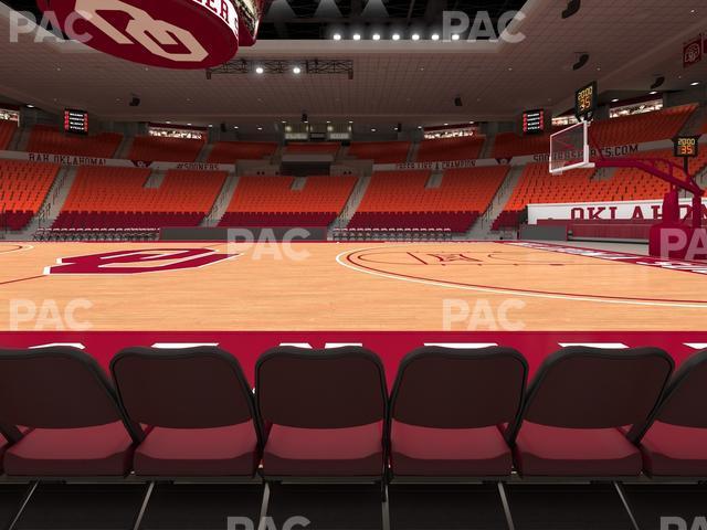 Seating view for Lloyd Noble Center Section Floor 2