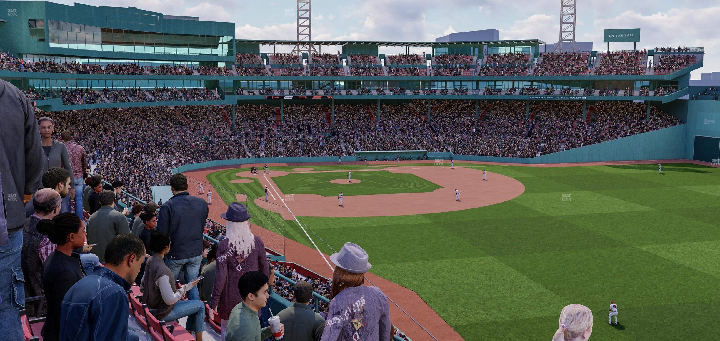 Seating view for Fenway Park Section Right Field Roof Box 39