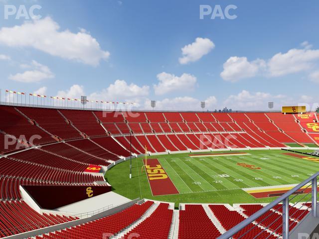 Seating view for Los Angeles Memorial Coliseum Section Deck 438