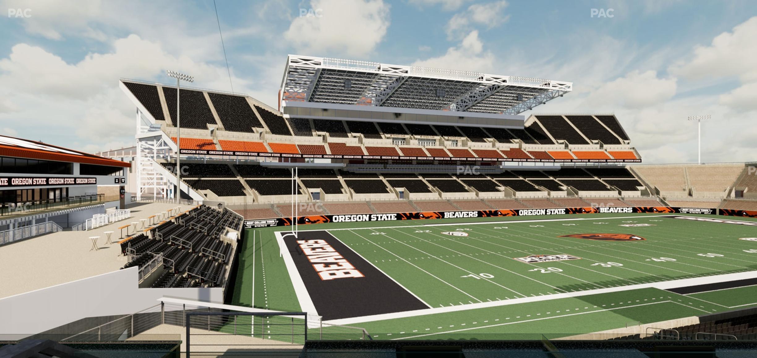 Seating view for Reser Stadium Section West Loge 38