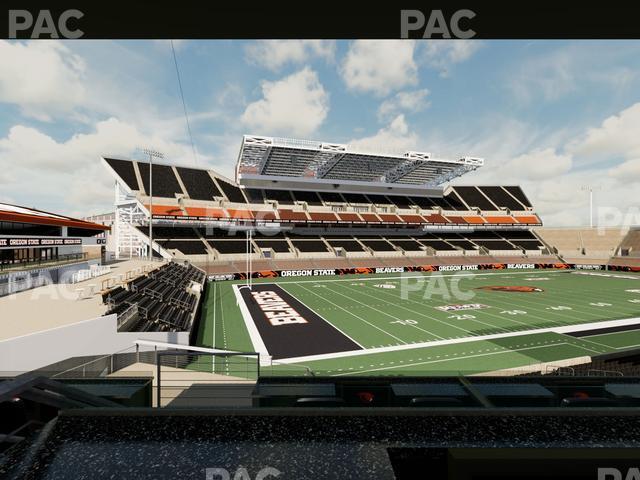 Seating view for Reser Stadium Section West Loge 38