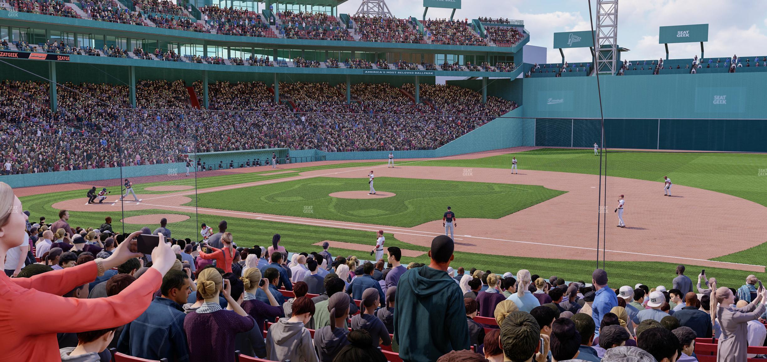 Seating view for Fenway Park Section Loge Box 107