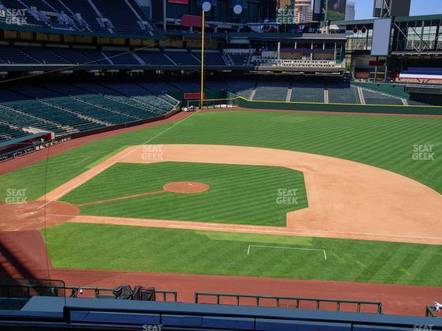 Seating view for Chase Field Section 208