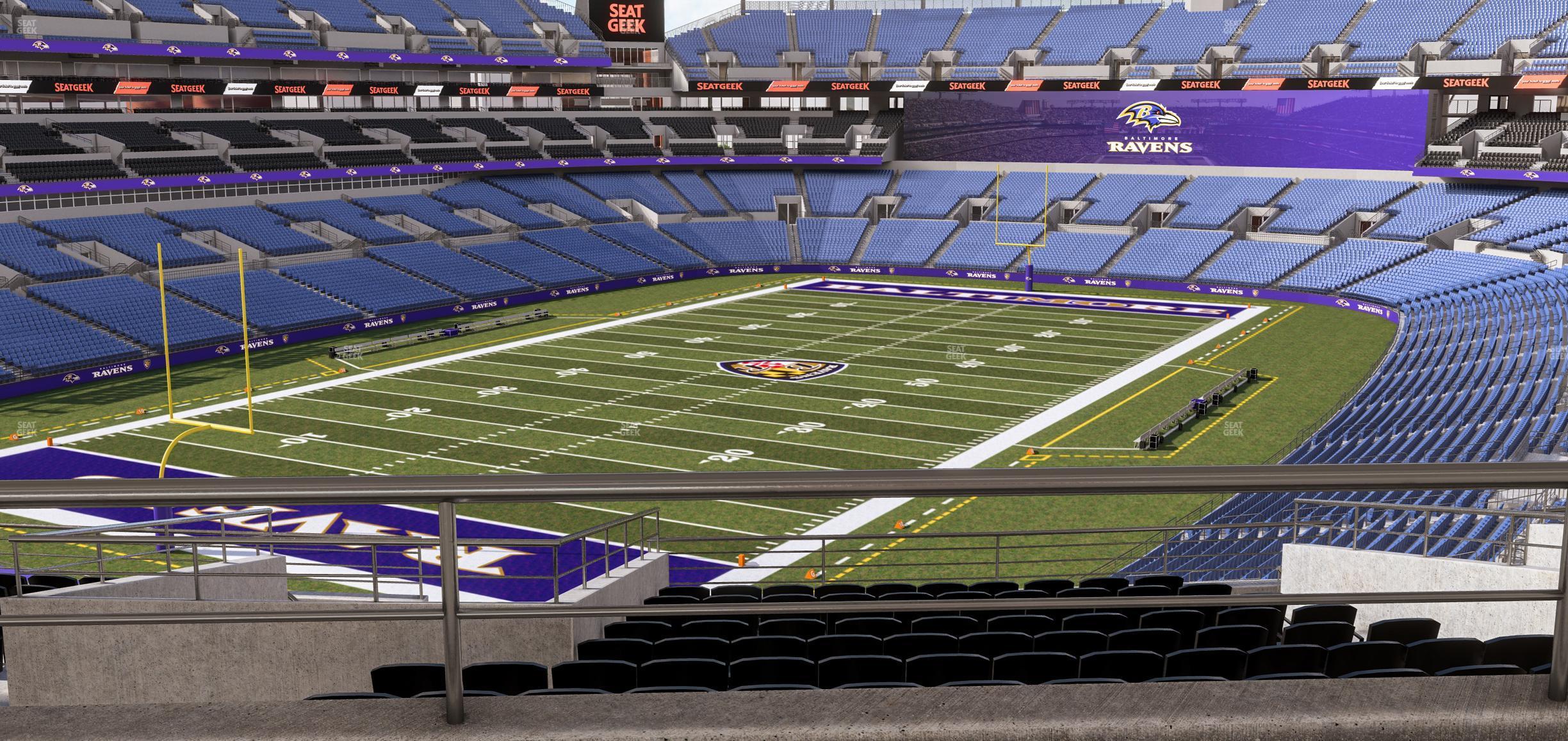 Seating view for M&T Bank Stadium Section Suite 336