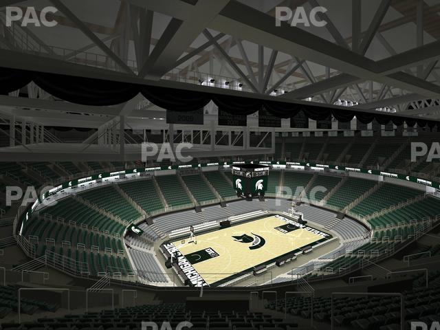 Seating view for Jack Breslin Student Events Center Section Bleachers 213