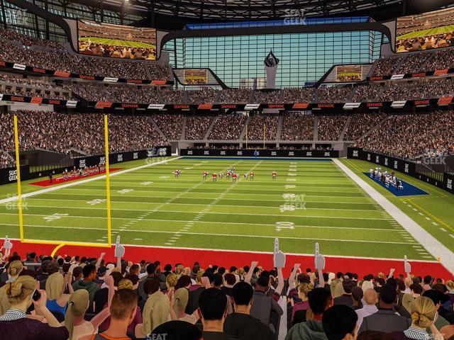 Seating view for Allegiant Stadium Section 122