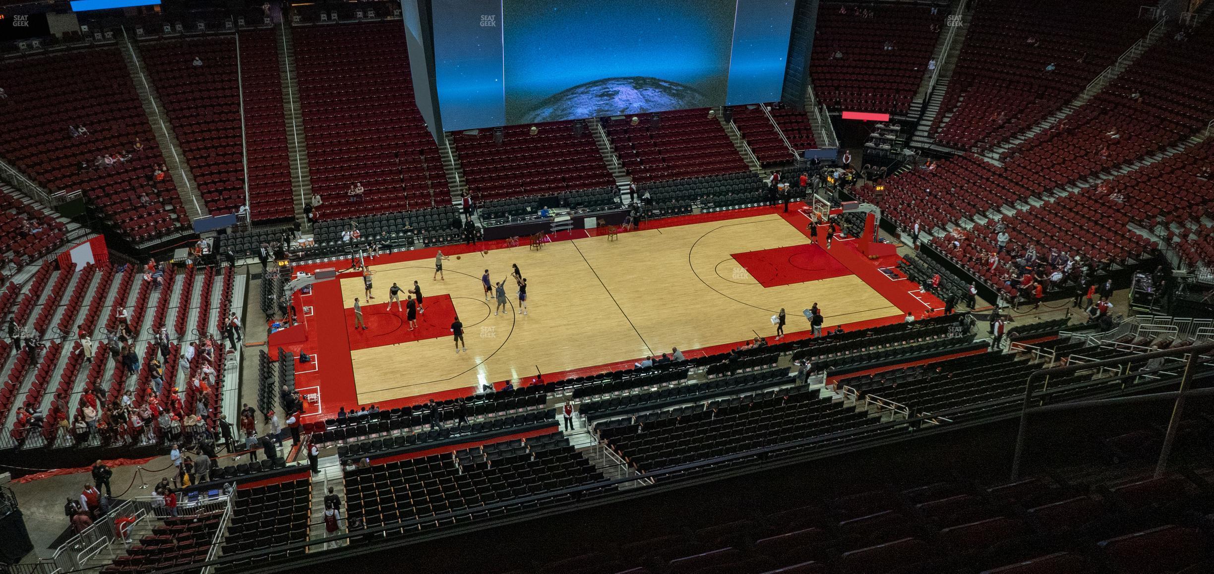 Seating view for Toyota Center Section 411