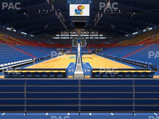 Seating view for Allen Fieldhouse Section M Ada